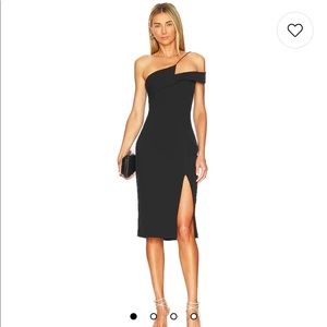“superdown” Jillian Asymmetrical Midi Dress (Revolve)
